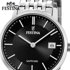 Festina Damenuhr Edelstahl silber Festina Swiss Made Armbanduhr UF20019/3