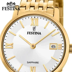 Festina Damenuhr Edelstahl gold Festina Swiss Made Armbanduhr UF20021/1