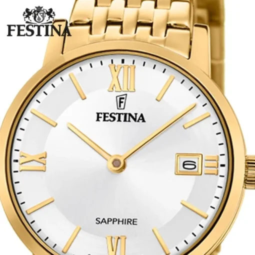Festina Damenuhr Edelstahl gold Festina Swiss Made Armbanduhr UF20021/1