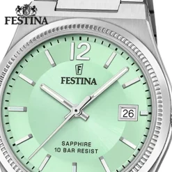 Festina Damenuhr Edelstahl silber Festina Swiss made Armbanduhr UF20035/3