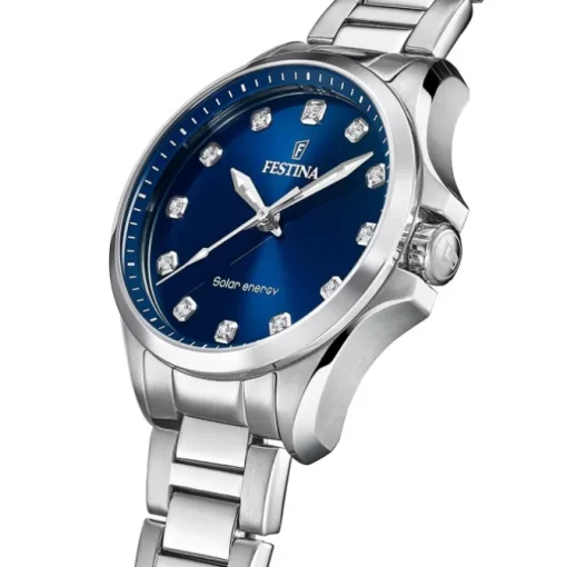 Festina Damenuhr Edelstahl silber Festina Solar Energy Solaruhr UF20654/4