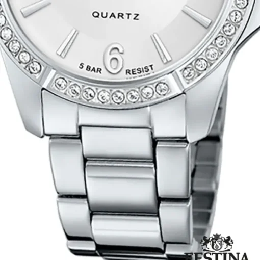 Festina Damenuhr Edelstahl silber Festina Mademoiselle Armbanduhr UF20593/1
