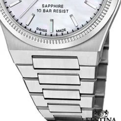 Festina Damenuhr Edelstahl silber Festina Swiss made Armbanduhr UF20035/1