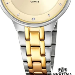 Festina Damenuhr Edelstahl silber gold Festina Mademoiselle Armbanduhr UF20625/2