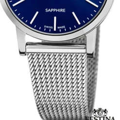 Festina Damenuhr Edelstahl silber Festina Swiss Made Armbanduhr UF20015/2