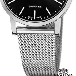 Festina Damenuhr Edelstahl silber Festina Swiss Made Armbanduhr UF20015/3