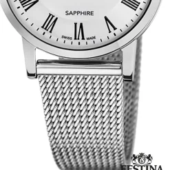 Festina Damenuhr Edelstahl silber Festina Swiss Made Armbanduhr UF20015/4