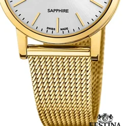 Festina Damenuhr Edelstahl gold Festina Swiss Made Armbanduhr UF20023/1