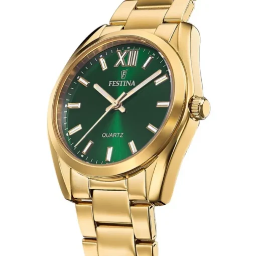 Festina Damenuhr Edelstahl gold Festina Boyfriend Armbanduhr UF20640/4