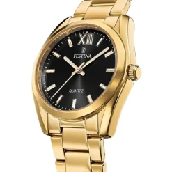 Festina Damenuhr Edelstahl gold Festina Boyfriend Armbanduhr UF20640/6