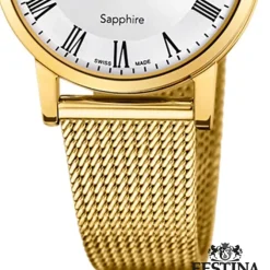 Festina Damenuhr Edelstahl gold Festina Swiss made Armbanduhr UF20023/4