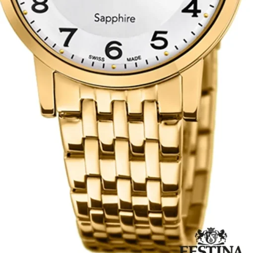 Festina Damenuhr Edelstahl gold Festina Swiss made Armbanduhr UF20021/4