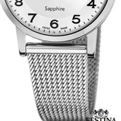 Festina Damenuhr Edelstahl silber Festina Swiss made Armbanduhr UF20015/5