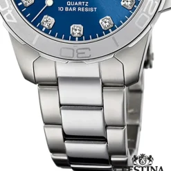 Festina Damenuhr Edelstahl silber Festina Boyfriend Armbanduhr UF20503/6