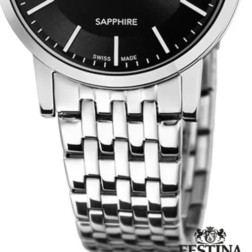 Festina Damenuhr Edelstahl silber Festina Swiss Made Armbanduhr UF20019/3