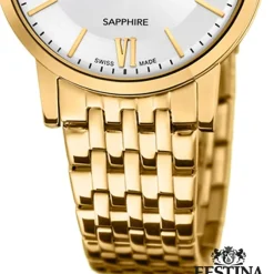 Festina Damenuhr Edelstahl gold Festina Swiss Made Armbanduhr UF20021/1