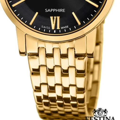 Festina Damenuhr Edelstahl gold Festina Swiss Made Armbanduhr UF20021/3