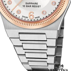 Festina Damenuhr Edelstahl silber Festina Swiss made Armbanduhr UF20031/1