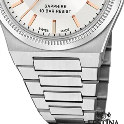 Festina Damenuhr Edelstahl silber Festina Swiss made Armbanduhr UF20035/2
