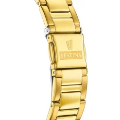 Festina Damenuhr Edelstahl gold Festina Boyfriend Armbanduhr UF20609/2