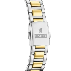 Festina Damenuhr Edelstahl silber gold Festina Solar Energy Solaruhr UF20659/1