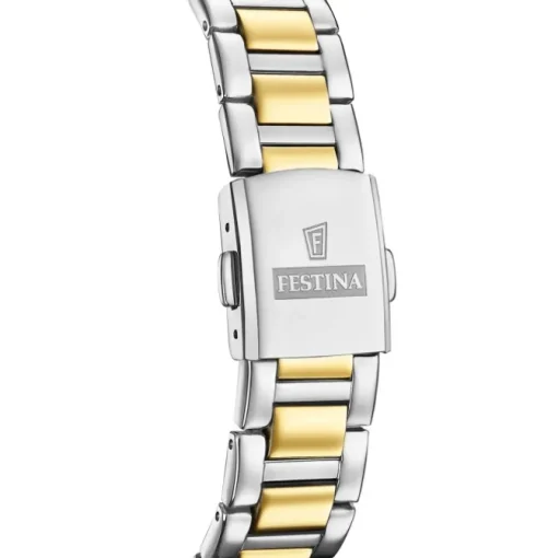 Festina Damenuhr Edelstahl silber gold Festina Solar Energy Solaruhr UF20659/1