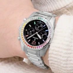 Festina Damenuhr Edelstahl silber Festina Boyfriend Armbanduhr UF20606/3