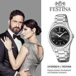 Festina Damenuhr Edelstahl silber Festina Mademoiselle Armbanduhr UF20583/4