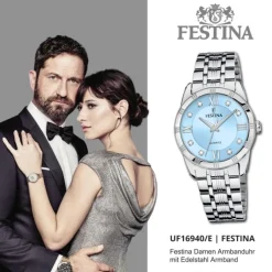 Festina Damenuhr Edelstahl silber Festina Mademoiselle Armbanduhr UF16940/E