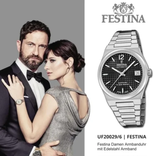 Festina Damenuhr Edelstahl silber Festina Swiss made Armbanduhr UF20029/6