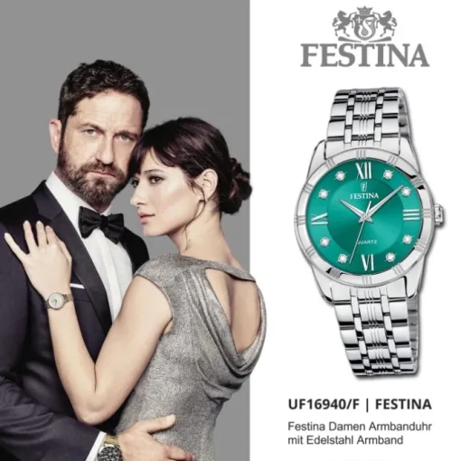 Festina Damenuhr Edelstahl silber Festina Mademoiselle Armbanduhr UF16940/F