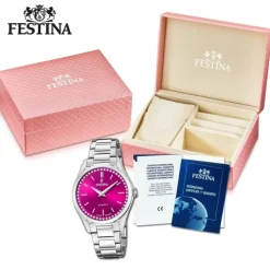 Festina Damenuhr Edelstahl silber Festina Mademoiselle Armbanduhr UF20583/2
