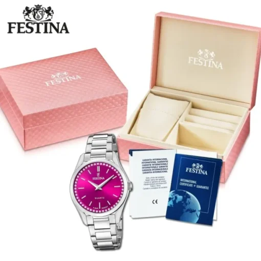 Festina Damenuhr Edelstahl silber Festina Mademoiselle Armbanduhr UF20583/2