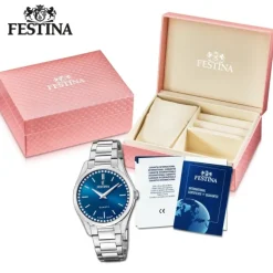 Festina Damenuhr Edelstahl silber Festina Mademoiselle Armbanduhr UF20583/3