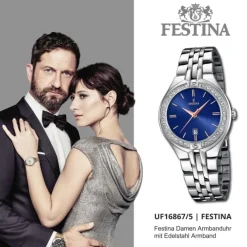 Festina Damenuhr Edelstahl silber Festina Mademoiselle Armbanduhr UF16867/5