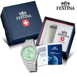 Festina Damenuhr Edelstahl silber Festina Swiss made Armbanduhr UF20035/3