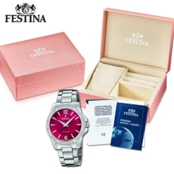 Festina Damenuhr Edelstahl silber Festina Mademoiselle Armbanduhr UF20593/2