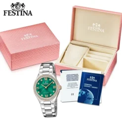 Festina Damenuhr Edelstahl silber Festina Solar Energy Solaruhr UF20658/3