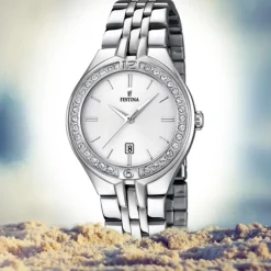 Festina Damenuhr Edelstahl silber Festina Mademoiselle Armbanduhr UF16867/1