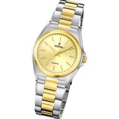 Festina Damenuhr Klassik F20556/3 Armbanduhr Edelstahl silber gold UF20556/3