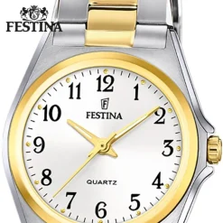 Festina Damenuhr Klassik F20556/1 Armbanduhr Edelstahl silber gold UF20556/1