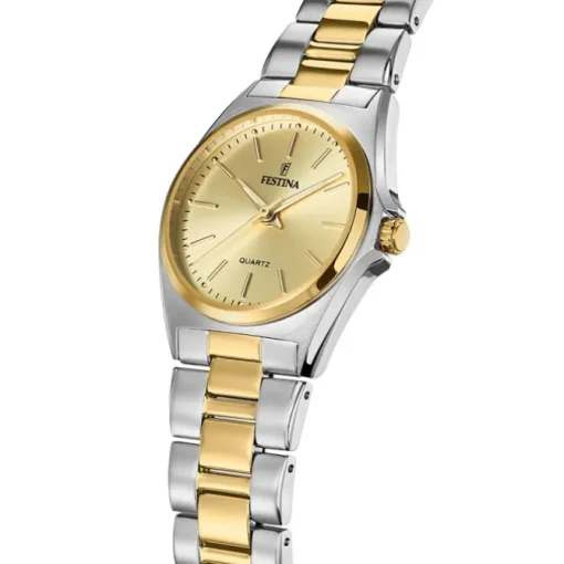 Festina Damenuhr Klassik F20556/3 Armbanduhr Edelstahl silber gold UF20556/3