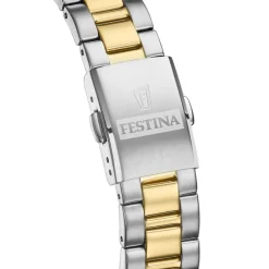 Festina Damenuhr Klassik F20556/1 Armbanduhr Edelstahl silber gold UF20556/1
