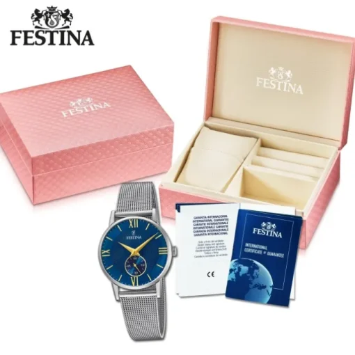 Festina Damenuhr Klassik F20572/3 Armbanduhr Edelstahl silber UF20572/3