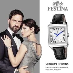 Festina Damenuhr Leder schwarz Festina Trend Armbanduhr UF20682/3
