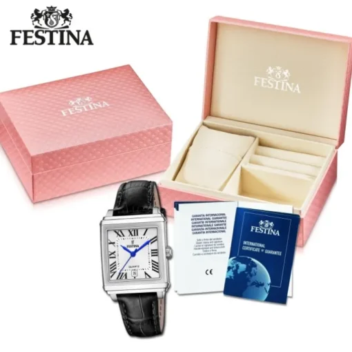 Festina Damenuhr Leder schwarz Festina Trend Armbanduhr UF20682/3