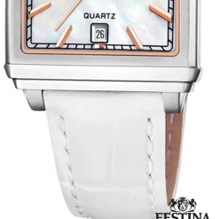 Festina Damenuhr Leder weiß Festina Trend Armbanduhr UF20682/1