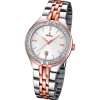 FESTINA Damenuhr Mademoiselle Analog Quarz Edelstahl silber-rosegold UF16868/2
