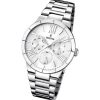 FESTINA Damenuhr Mademoiselle Quarz weiß, Edelstahlband Trend Uhren UF16716/1