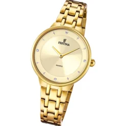 Festina Damenuhr Mademoiselle F20601/2 Armbanduhr Edelstahl gold UF20601/2